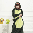 thumbnail image 1 of Fameei couple Pyjama Flanelle Dessin Animé une Pièce Pyjama Mignon Drôle Chaud Vert Dinosaure S code, 1 of 7