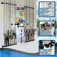 thumbnail image 6 of Rush Creek Creations 14-Rod Fishing Holder Rack, Wall Mount Tackle Storage, Modular Garage Unit, 6 of 9