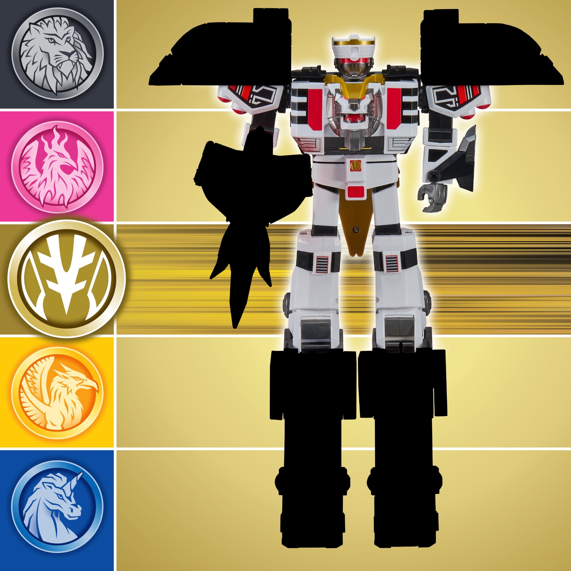 Mighty Morphin Power Rangers: Re-Ignition - Combinable White Tiger Thunderzord by Playmates Toys