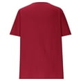 thumbnail image 5 of Taqqpue Women Cotton Linen Shirt Casual Solid Color Short Sleeve T Shirt Summer Band Collar Button Blouse Tops for Women, 5 of 6