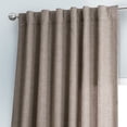 thumbnail image 5 of HPD Half Price Drapes Hummingbird Brown Italian Faux Linen Room Darkening Curtains with Rod Pocket - 1 Panel - Window Curtains for Living Room & Curtains for Bedroom, 50W X 120L, 5 of 6