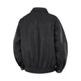thumbnail image 7 of Drovellove Plus Size Women's Faux Leather Jacket with Stand Up Collar | Long Sleeve Zippered Outwear with Pockets for Casual Daily Wear, 7 of 7