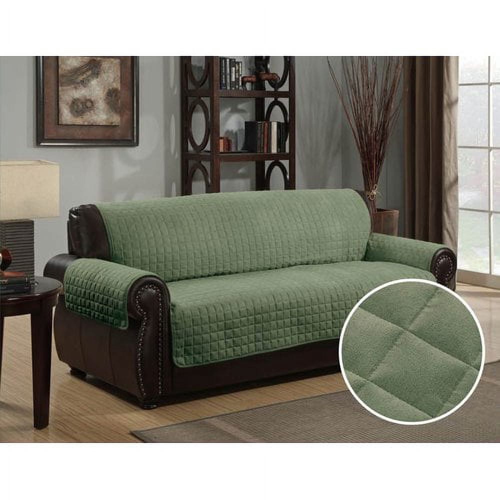 Furniture Protector Pet Cover Quilted Microsuede Sofa 70' x 110' - Brown