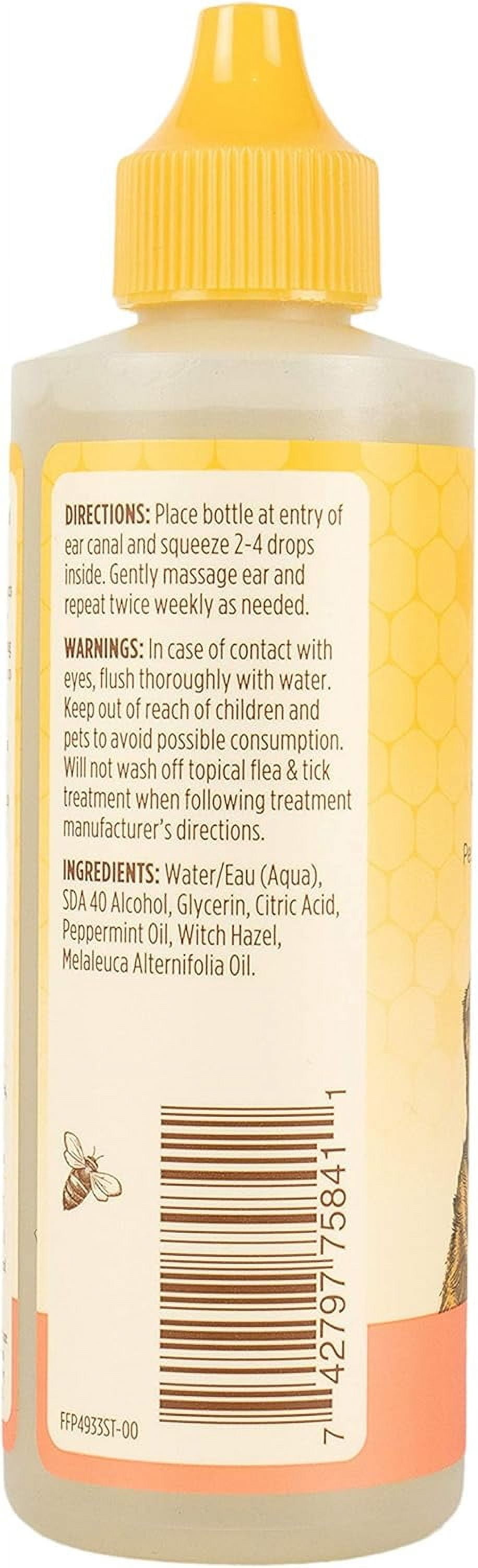 Burt's Bees Peppermint Ear Cleaner for Dogs, 4 Ounces
