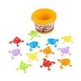 thumbnail image 3 of Divertidos juguetes de ranas saltarinas, juguetes para fiestas con forma de ranas saltarinas, colores surtidos. 13 Uds., 3 of 9