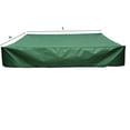 thumbnail image 4 of Wosthever Cubierta cuadrada para arenero Oxford verde, impermeable, a prueba de polvo, con cordón Cubiertas para muebles de jardín, 4 of 6