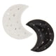 thumbnail image 1 of Bandeja de joyería, cuenco decorativo, plato de anillo de cerámica, soporte de bandeja en forma de luna, 2 uds., 1 of 6