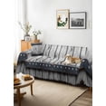 thumbnail image 3 of Grey Wood Grain Couch Cover for Dogs, Country Vintage Barn Door Rustic Lodge Washable Sofa Covers Slipcover for Pets Dogs Futon Cover, Couch Recliner Covers, Oversized Chair Slipcover 71"x91", 3 of 9