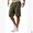 Green, variant on Liacowi Mens Cargo Shorts Elasticated Waist Casual Cotton Combat Pants