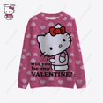 thumbnail image 2 of Chandails en Molleton à Capuche Oversize pour Femmes Automne Hello Kitty Décontracté Manches Longues Pull Mode Urbaine Mince, 2 of 7