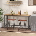 thumbnail image 4 of Gymax Tabouret de Bar à Siège Selle, Ensemble de 4 Tabourets de Comptoir avec Surface de Siège Incurvée, 4 of 10