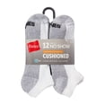 thumbnail image 2 of Hanes Mens Crew Socks Pack, 12-Pack, X-Temp Cushioned Socks for Men, Moisture-Wicking for big & tall men, 2 of 7