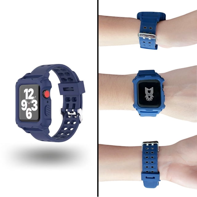 Correa para Apple Watch compatible con 38mm/40mm con protector de pantalla de uso Rudo. Mamá Pulpo Uso Rudo