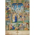 thumbnail image 3 of Master of Jacques de Besançon 18x24 Black Modern Framed Museum Art Print Titled - The Crucifixion with Six Passion Stories (1490), 3 of 5