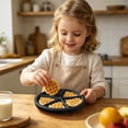 thumbnail image 4 of Silicone Waffle Mold Food Grade Non Stick Baking Tray, Flexible Cake Baking Mould, Reusable Kitchen Bakeware For Cookie Chocolate Homemade Dessert Making Black - One Size, 4 of 5