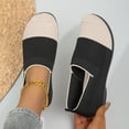 thumbnail image 6 of Women's Knit Flat Shoes Lightweight Comfortable Loafers Women Footwear Slip On Casual Breathable Mesh Walking Shoes Round Toe Mesh Flat, 6 of 6