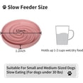 thumbnail image 6 of Slow Feeder Dog Bowls, Dishwasher Microwave Safe Silicone Puppy Puzzle Bowl with Non-Slip Design for Eating (Powder Pink), 6 of 7