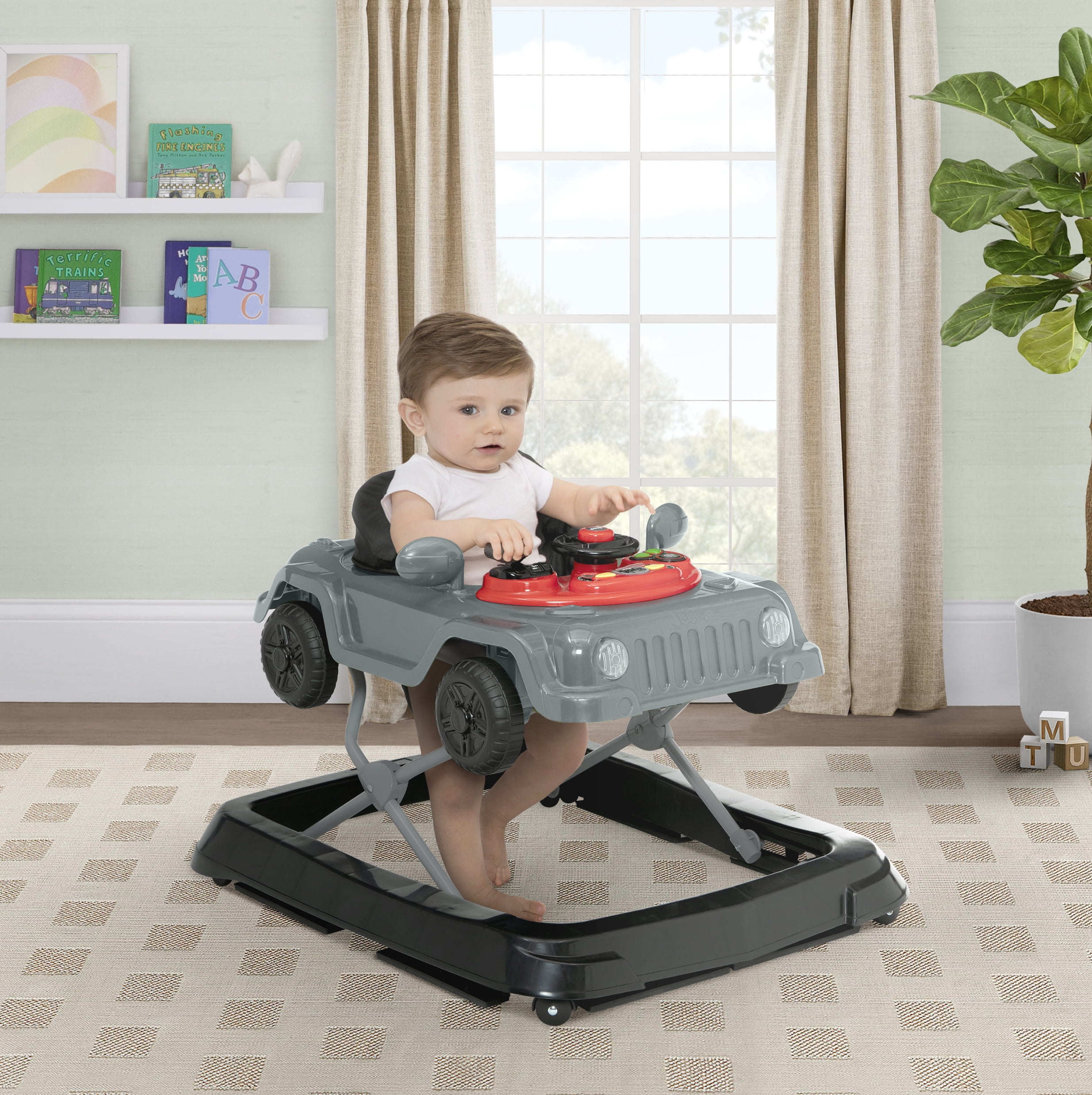 Jeep Wrangler Activity Walker by Delta Children, Grey