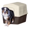 Aspen Petbarn 3 Doghouse, Tan, for Dogs 50 to 70 Pounds
