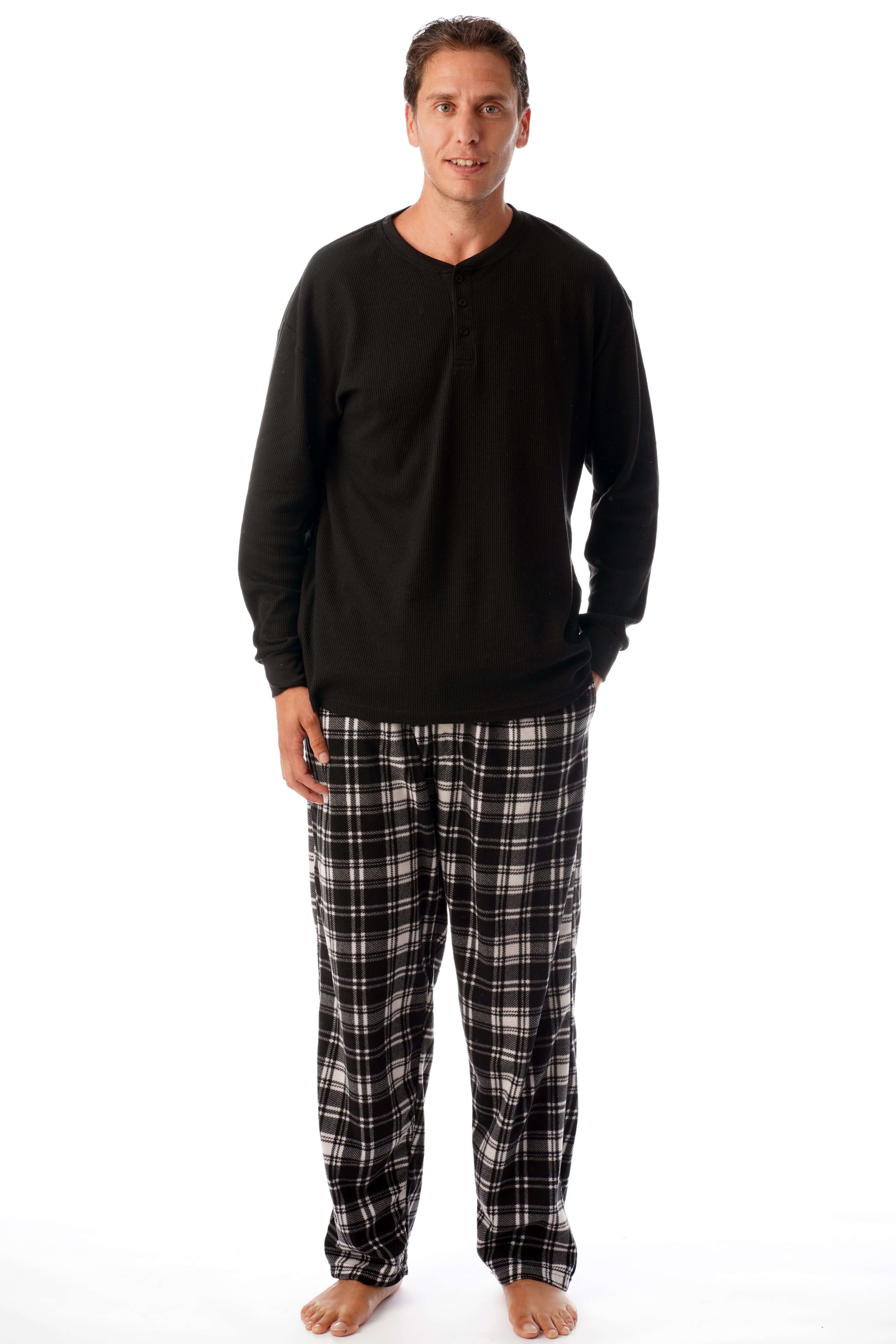 followme Mens PJ Set - Fleece Pajama 