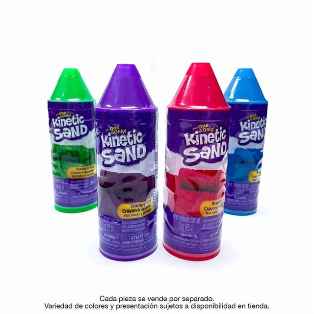 Juego con Arena Kinetic Sand Crayón con Sellos Varios Modelos 1 Pieza