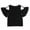 Black, variant on JIKNTTR Toddler Girls Casual T-Shirt Classic Baby Ruffle Off Shoulder Fly Sleeve Spring Summer Breathable Trendy Leisure Top Solid Color Cotton New Fashion Soft Tops Dailywear Clothes