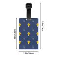 thumbnail image 4 of Luggage Tags for Suitcases, blue Light Bulbs Pattern Leather Bag Luggage Tags ID Label Tags Privacy Protection Travel Bag Labels, 4 of 6