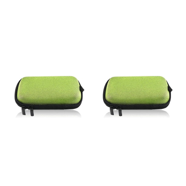 Bolsa de almacenamiento de auriculares Bearachild compatible con Bluetooth para exteriores 2piezas Verde