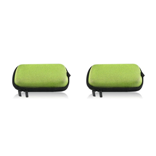 Bolsa de almacenamiento de auriculares Bearachild compatible con Bluetooth para exteriores 2piezas Verde