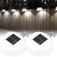thumbnail image 3 of Muyoka 2 piezas de luz solar para canalones al aire libre con 9ELDs LED Luz solar para valla Auto ON/OFF Luz solar para pared IP65 Luz solar impermeable para techo para patio Escaleras Patio Jardín Ca Muyoka Hogar, 3 of 6