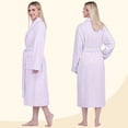 thumbnail image 4 of PAVILIA Lavender Purple Women Robe Fleece Plush Soft, Fluffy Fuzzy Cozy Warm Lightweight Bathrobe, Shower Spa House Long Robe for Women, S/M, 4 of 10