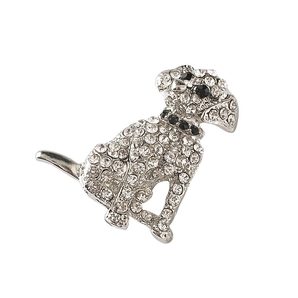Perro Rhinestone Safety Broche Moda Aleación Elegante Retro Bufanda Pines Día de San Valentín Broches Para Mujer Joyería Regalo Inevent AP004732-00