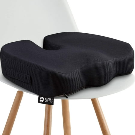 

Seat Cushion For Desk Chair - Tailbone Coccyx Sciatica Pain Relief - Office Chair/Wheelchair Cushions - Car Seat Cushions - Pressure Relief Lifting Cushions Memory Foam Rubber