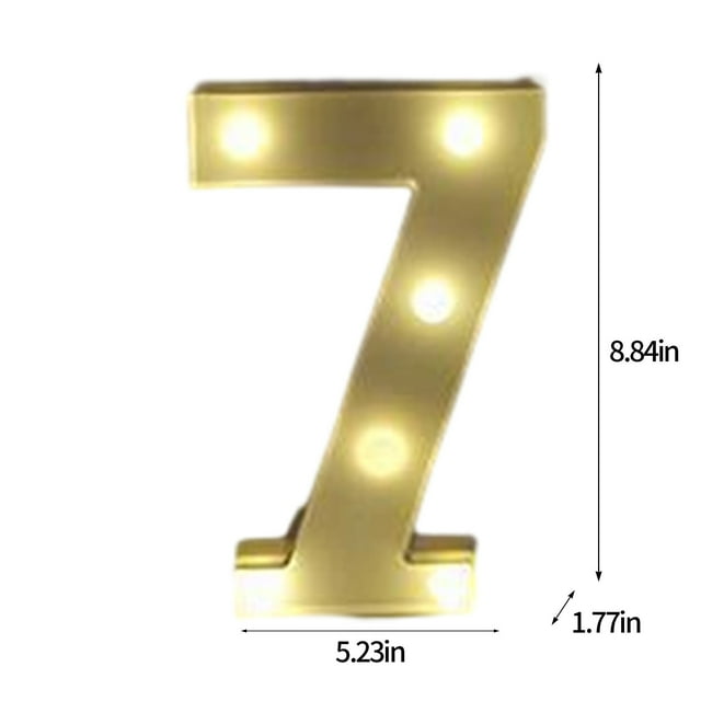EGNMCR Decorative Lights Light Up Letters , LED Letters Lights Sign Alphabet And Number Big Lights Letter For Party Birthday Bar Battery Powered Christmas Decor Letter Lights letter light