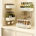 thumbnail image 4 of Wall Mounted Shower Caddy Organizer with Hooks for Bathroom Kitchen and Laundry Room Storage, 4 of 4