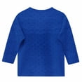 thumbnail image 4 of Cethrio Girls T Shirts, Solid Color Casual Summer Crew Neck 3/4 Sleeve Tops Blue Size 5T, 4 of 4