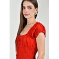 thumbnail image 5 of Vestido maxi campesino Roman Fashion /Juvenil, 14646 (Rojo) rojo G, 5 of 5