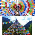 thumbnail image 2 of Tibetan Buddhist 20~300x Prayer Flags Outdoor Meditation Traditional 11x14IN Lot, 2 of 13