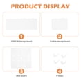 thumbnail image 2 of WHAMVOX 1 Set Pegboard Shelf Display Wall Mounted Storage Rack White ABS for Living Room and Bedroom, 2 of 8