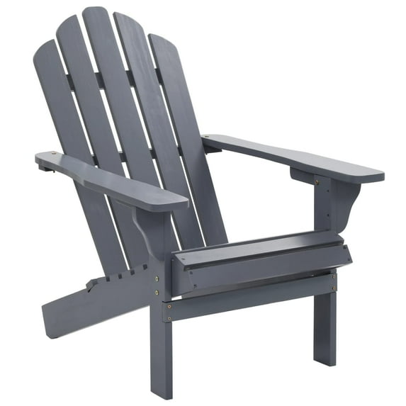 Charmma Patio Chair Wood Gray