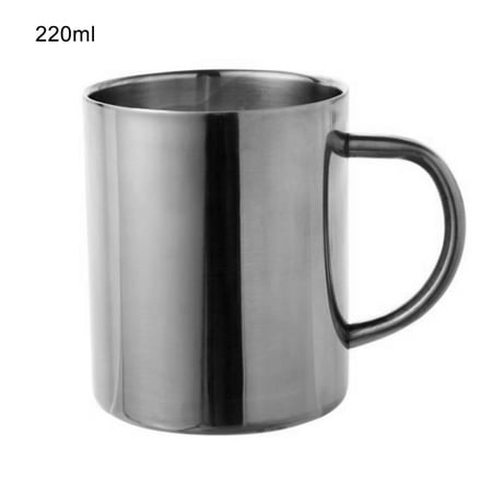 

304 Stainless Steel Double Wall Titanium Drinks Coffee Candle Mug Cup Container Stainless Steel Cups Premium Pint Cups - Shatterproof - Dishwasher Safe for Home - BPA Free