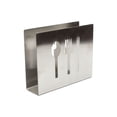 thumbnail image 1 of Stainless Steel Paper Napkin Holder Cutlery Cutout Dining Tissue Dispenser Table Decor Rack, 1 of 6