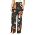 thumbnail image 3 of Junzan Mushroom With Snails Women'S Pajama Pants Drawstring Comfy Sleep Bottoms With Pockets, 3 of 9