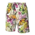 thumbnail image 5 of Kdxio Butterflies2 Pattern Mens Casual Shorts - Drawstring Summer Beach Sports Shorts for Men, 5 of 9