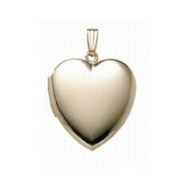 Picturesongold.Com 14K Yellow Gold Filled Heart Locket - 1 inch x 1 inch