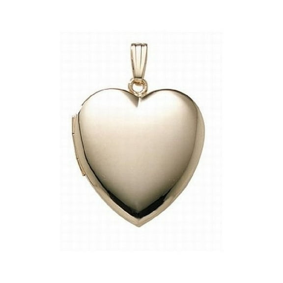 Picturesongold.Com 14K Yellow Gold Filled Heart Locket - 1 inch x 1 inch