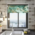 thumbnail image 2 of Dreamtimes Mixed Color Marble Texture Valance Curtains for Kitchen or Bathroom, 54x18in Valances Window Treatment Rod Pocket Drape Light Filtering Living Room Bedroom Decor, 2 of 6