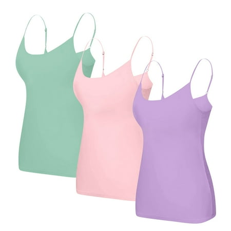 Ukumplol Tank Top for Womensleeveless Tops for Womenwomens Summer Tops Summer Tops Tank Top Yoga Gym Sleeveless Camisole Plus Size Underwear with Chest Padcute Tops for Women Army Green 5XL