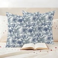 thumbnail image 3 of Grey Palm Trees Outdoor Waterproof Pillow Covers, Summer Botanical Watercolor Decorative Square Throw Pillowcase Sofa Cushion Sham for Patio/Couch/Chair, 18"x18" 2 Pack, 3 of 8