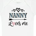 thumbnail image 4 of Inktastic Nanny Loves Me Grandchild Girls Baby Bodysuit, 4 of 5